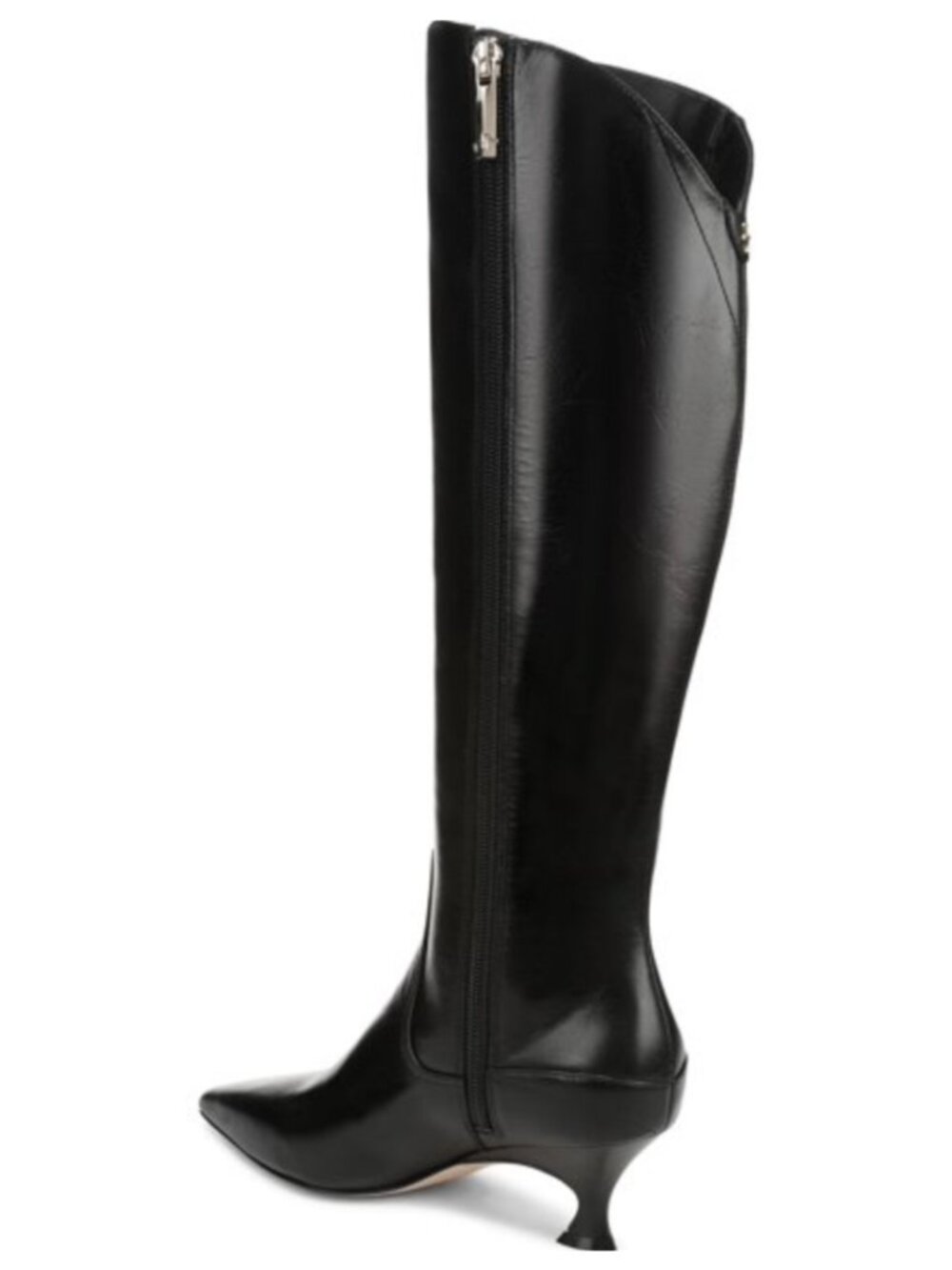 Naturalizer Pepper Black Leather Pointed Toe Knee High Boots Size 7 M NWT - Picture 4 of 6